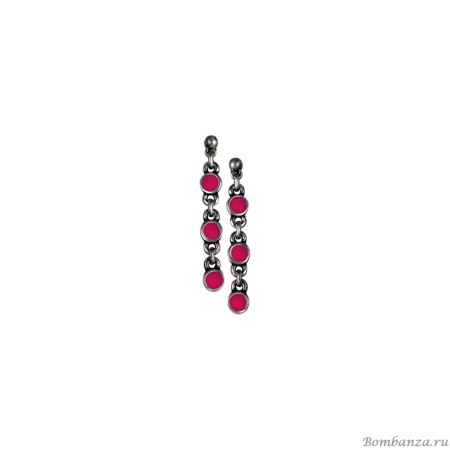 Серьги Tra-la-ra, Fluor, с подвесками и вставками из смолы, TLR23-235P102 розовый